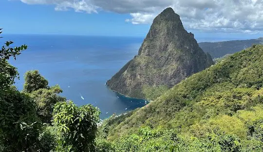 The Pitons in Saint Lucia